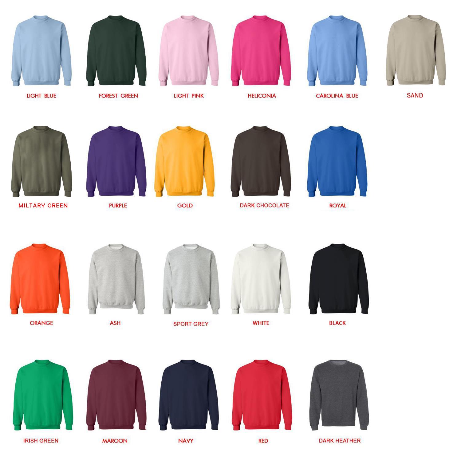 sweatshirt color chart - Solo Leveling AU Store