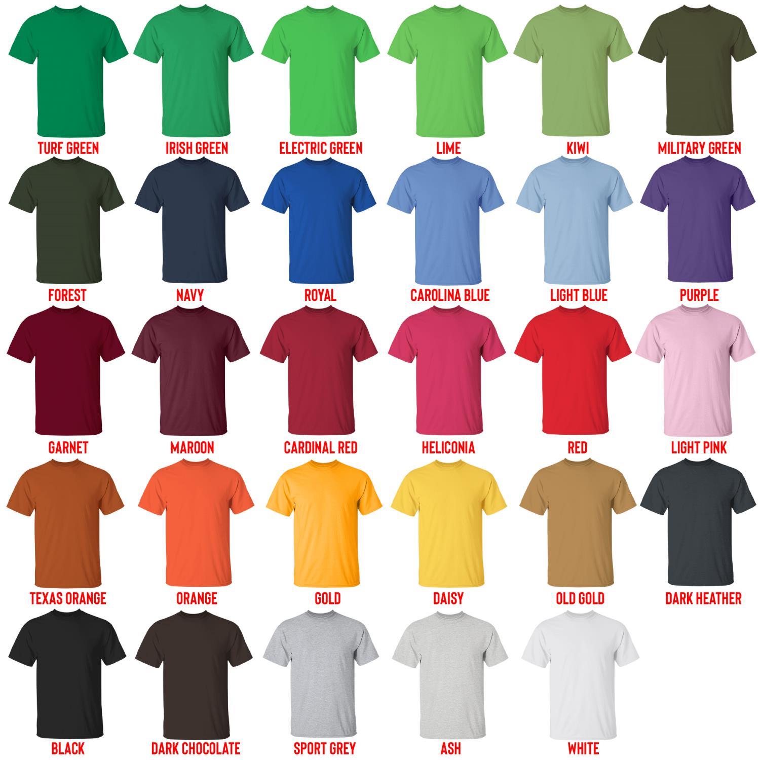 t shirt color chart - Solo Leveling AU Store