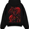 IGRISX A.black hoodie flat back design - Solo Leveling AU Store