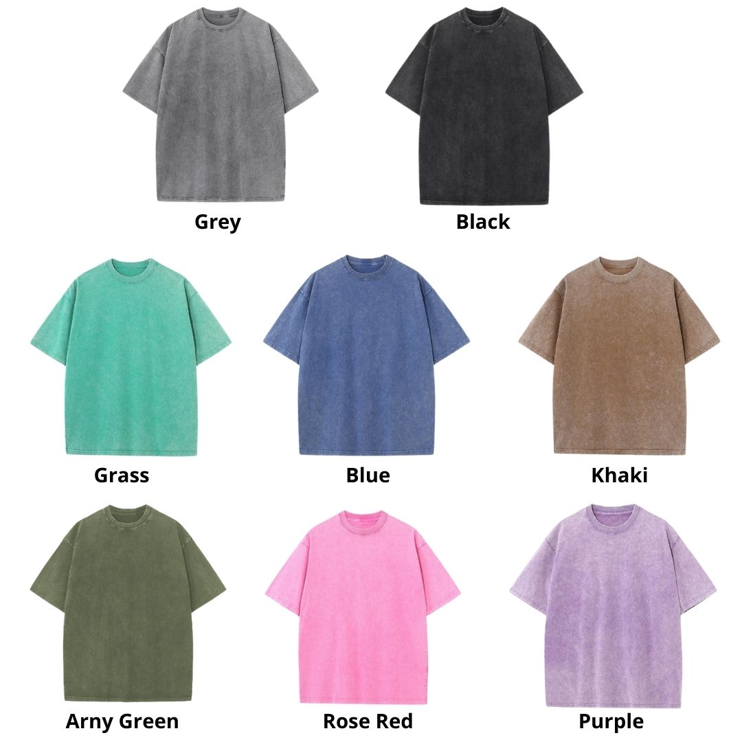 Mineral Wash T Shirt Color - Solo Leveling AU Store