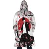 Sung Jin Woo Cherry Blossom Solo Leveling AOP Hooded Cloak Coat BACK Mockup - Solo Leveling AU Store