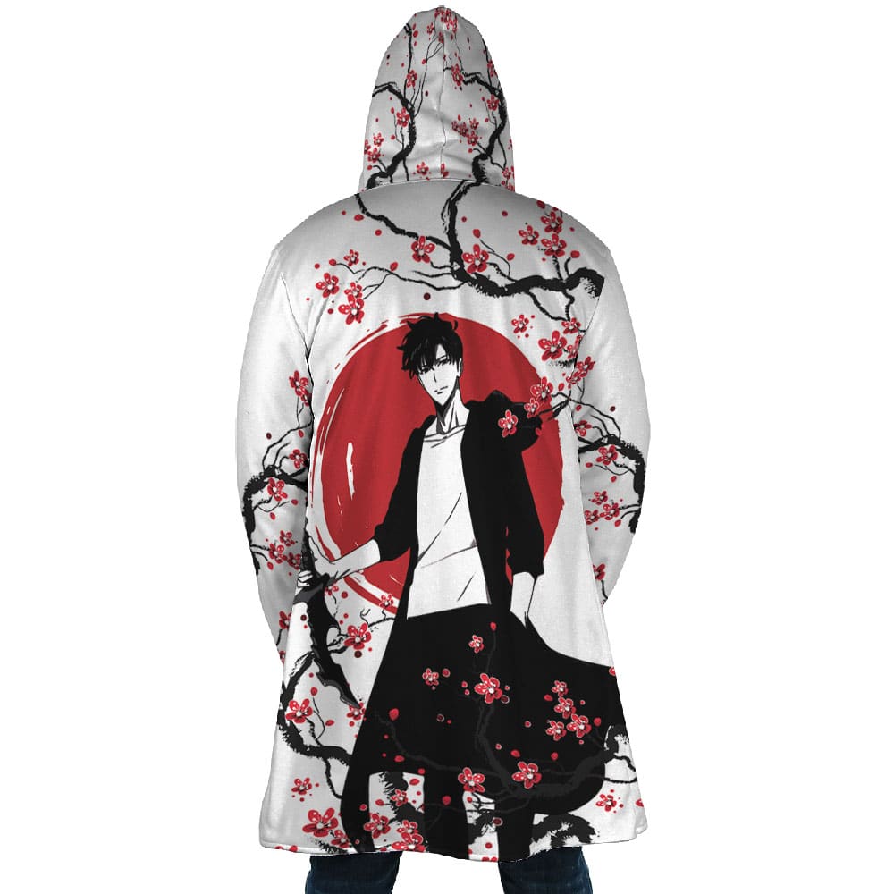 Sung Jin Woo Cherry Blossom Solo Leveling Dream Cloak Coat - Image 6