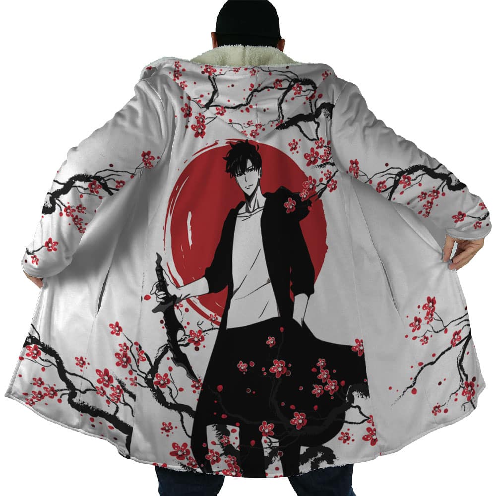 Sung Jin Woo Cherry Blossom Solo Leveling Dream Cloak Coat - Image 2