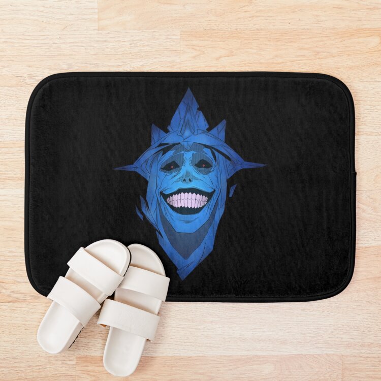 Doodle Blue Villain Bath Mat - Image 3