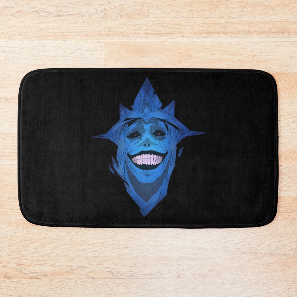 Doodle Blue Villain Bath Mat